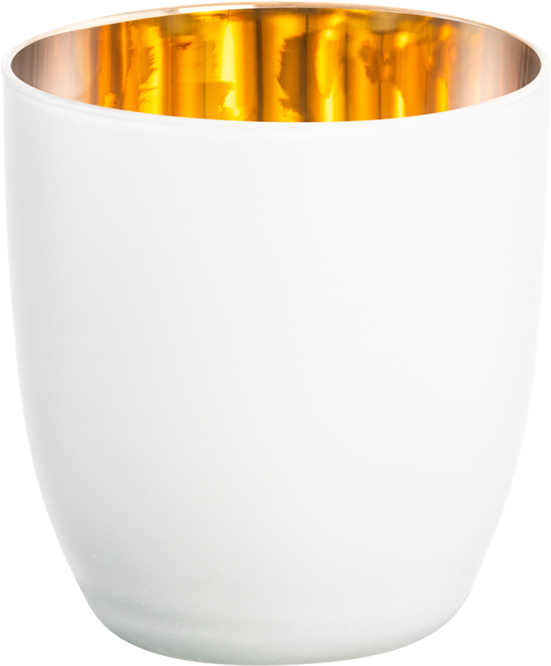 Espressoglas 100 ml gold-weiß Cosmo pure white | Eisch Glasshop