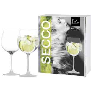 Gin Tonic Glas Secco Flavoured - 2 Stück im Geschenkkarton
