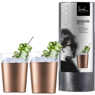 Moscow Mule kupfer Secco Flavoured - 2 Stück in Geschenkröhre