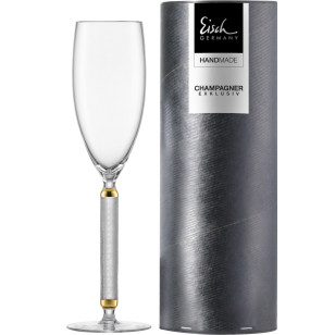 Sektglas 300 ml matt gold Champagner Exklusiv in Geschenkröhre