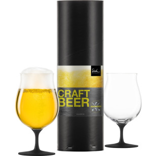 Craft Beer Kelche CRAFT BEER EXPERTS BLACK - 2 Stück in Geschenkröhre