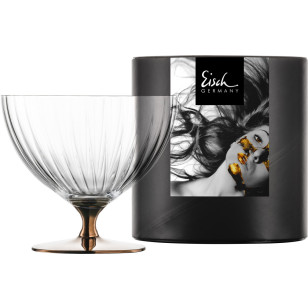 Dessert Schale auf Fuß kupfer in Geschenkröhre