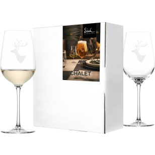 Weißweinglas CHALET - 2 Stück im Geschenkkarton