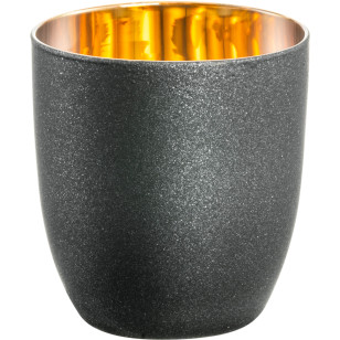 Espressoglas Becher Cosmo gold - gold-schwarz