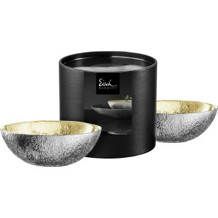 Schale 15 cm SEN SILVER – 2 Stück in Geschenkröhre