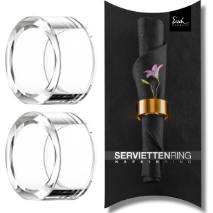 Serviettenringe – 2 Stück im Geschenkkarton