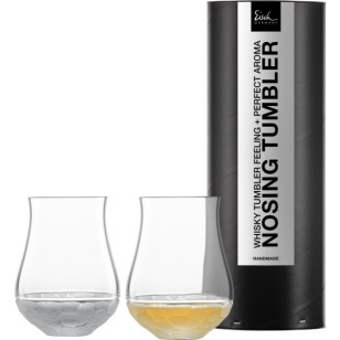 Whiskyglas Nosing Tumbler Glas- 2 Stück in Geschenkröhre Hamilton