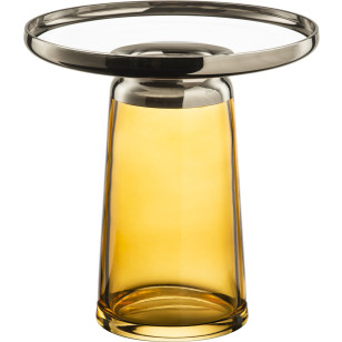 Vase LIV 30 cm amber platin