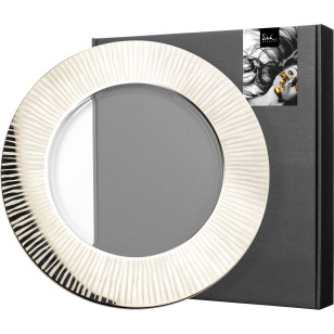 Teller ELIOR platin 32 cm - im Geschenkkarton