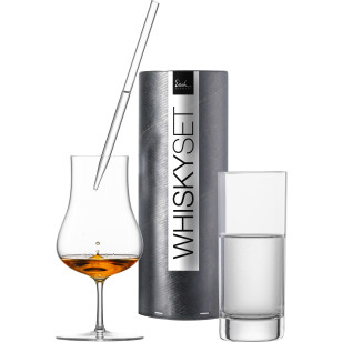 Whiskyglas-Geschenkset Malt Whiskyglas Unity SENSISPLUS mit Wasserbecher & Pipette