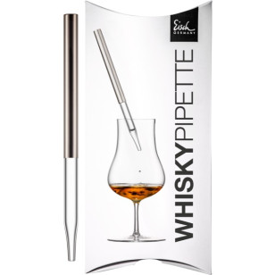 Whisky Pipette platin Gentleman im Geschenkkarton