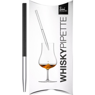 Whisky Pipette schwarz Gentleman im Geschenkkarton