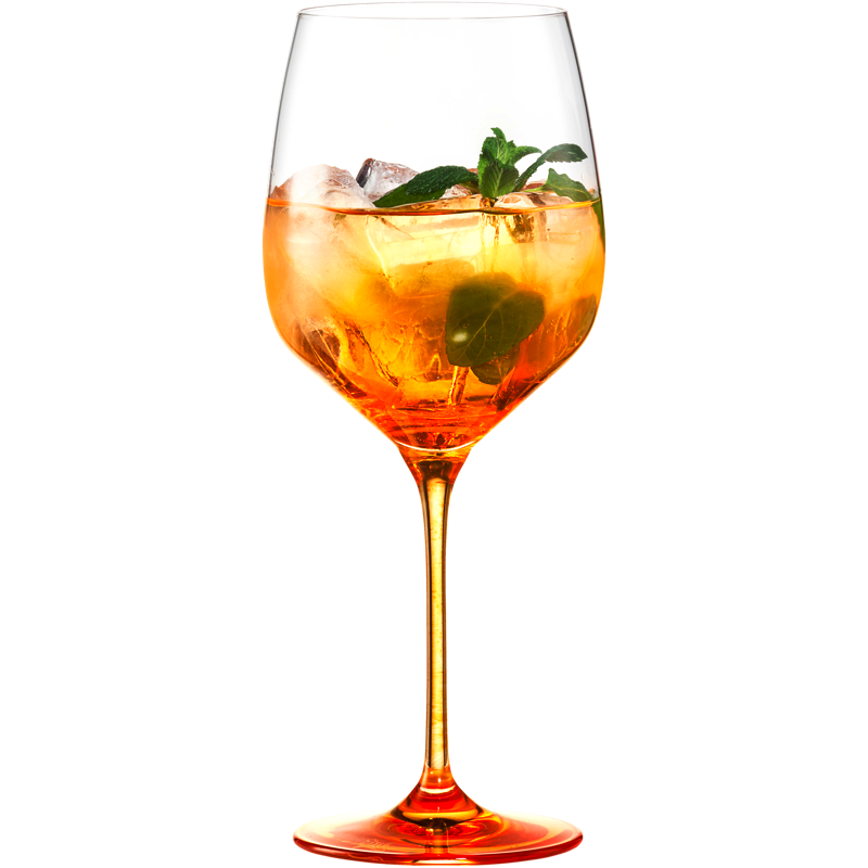 Spritz Orange Glas mit Gravur orangerot Geschenk | Eisch Glasshop