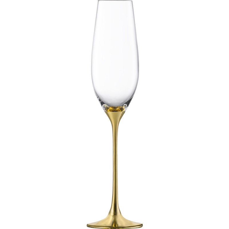 Eisch - Champagner Exklusiv, Gold-Weiß 500/79 2 Sektgläser im