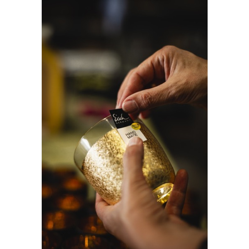 Gold Rush Sektbecher | Geschenk Eisch Glasshop Trinkglas