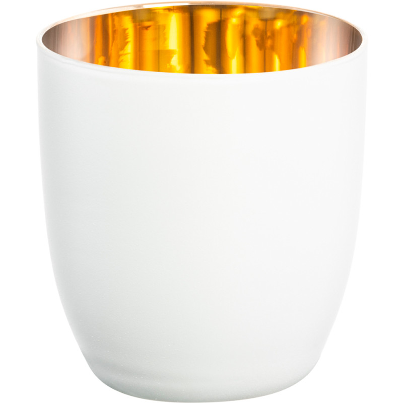 Eisch Glasshop pure ml Cosmo | Espressoglas 100 white gold-weiß