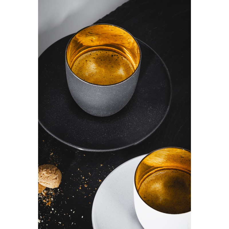 gold mit Cosmo Espressoglas | Untersetzer Eisch Geschenk Glasshop