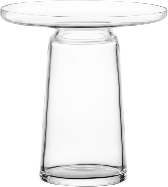 Smavles Vase Décoratif, Vase à Fleurs en Verre Transparent avec Support