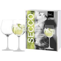 Gin Tonic Glas Secco Flavoured seidenmatt - 2 Stück im Geschenkkarton