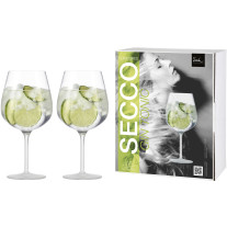 Gin Tonic Glas Secco Flavoured seidenmatt - 2 Stück im Geschenkkarton