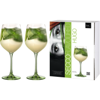 Hugo Glas Secco Flavoured grün - 2 Stück im Geschenkkarton