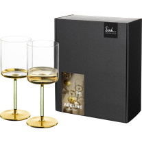 Weißweinglas ADELINE gold - 2 Stück im Geschenkkarton