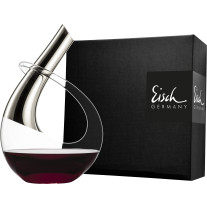 Dekantierkaraffe EMBRACE NO DROP platin im Geschenkkarton