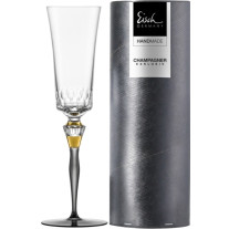 Sektglas 250 ml grau Champagner Exklusiv in Geschenkröhre