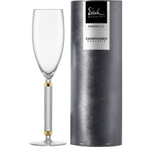 Sektglas 300 ml matt gold Champagner Exklusiv in Geschenkröhre