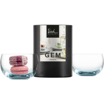 Dessertschale GEM aqua - 2 Stück in Geschenkröhre