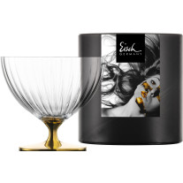 Dessert Schale auf Fuß gold in Geschenkröhre