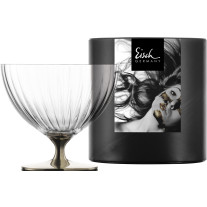 Dessert Schale auf Fuß platin in Geschenkröhre