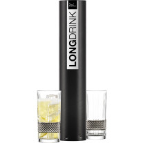 Longdrinkglas GLEN platin – 2 Stück in Geschenkröhre
