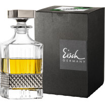 Whiskykaraffe GLEN platin No Drop im Geschenkkarton
