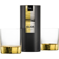 Whiskyglas ELIOR gold - 2 Stück in Geschenkröhre
