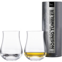 Whiskyglas Nosing Tumbler Gentleman – 2 Stück in Geschenkröhre