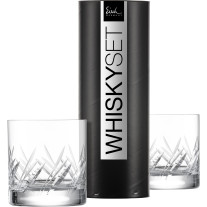 Whiskyglas Gentleman Motiv M2 - 2 Stück in Geschenkröhre