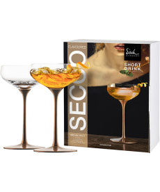 Trinkgläser Short Drink Secco Flavoured kupfer - 2 Stück im Geschenkkarton