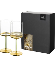 Weißweinglas ADELINE gold - 2 Stück im Geschenkkarton