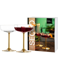 Champagner-Cocktailglas gold Secco Flavoured - im Geschenkkarton