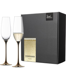 Sektglas 180 ml kupfer Champagner Exklusiv- 2 Stück im Geschenkkarton 