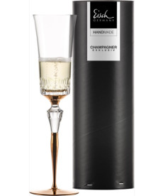 Champagnerglas CHAMPAGNER EXKLUSIV kupfer in Geschenkröhre