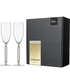 Champagnergläser Champagner Exklusiv matt gold 300 ml - 2 Stück im Geschenkkarton