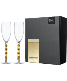 Champagnergläser Champagner Exklusiv gold 300 ml - 2 Stück im Geschenkkarton