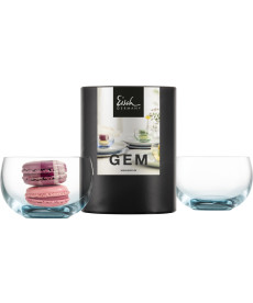 Dessertschale GEM aqua - 2 Stück in Geschenkröhre