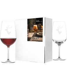 Rotweinglas CHALET - 2 Stück im Geschenkkarton