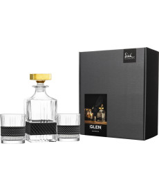 Whisky Set GLEN schwarz im Festivity Geschenkkarton