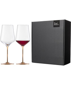 Bordeauxgläser Ravi Gold 620 ml - 2 Stück im Geschenkkarton