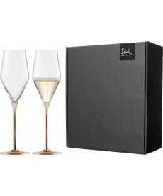 Champagnergläser Ravi Gold 260 ml - 2 Stück im Geschenkkarton