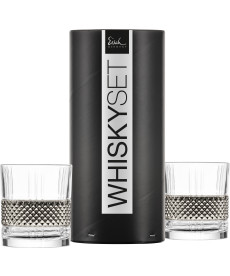Whiskybecher GLEN platin – 2 Stück in Geschenkröhre